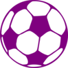 Purple Soccer Ball Clip Art