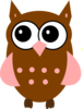 Pink Owl Clip Art