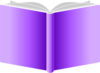 Openbook Purple Covers Round Clip Art