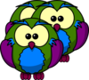 Multicolour Owl Clip Art