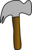 Large Head Hammer Clip Art