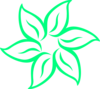 Green Flower Clip Art