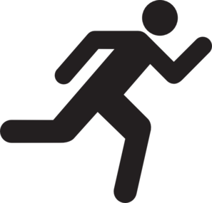 running icon on transparent background clip art at clker com