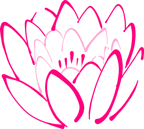 lotus flower outline clip art free - photo #15