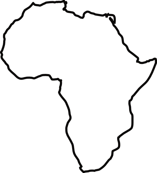 Africa Outline Clip Art at Clker.com - vector clip art online, royalty