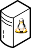 Linux Server Clip Art