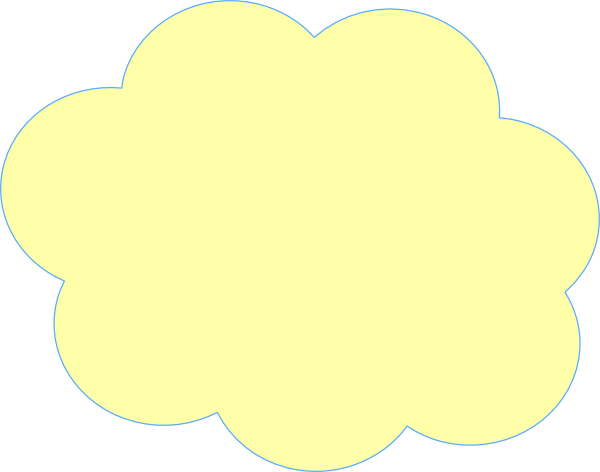 yellow cloud clipart - photo #5