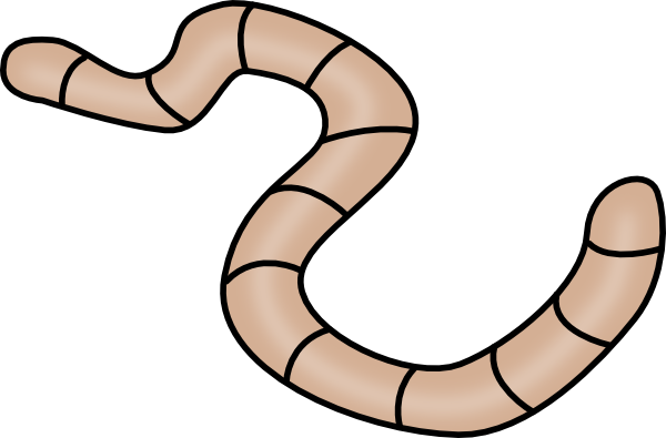 Brown Earth Worm Clip Art at  - vector clip art online, royalty  free & public domain