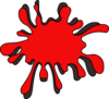 Red Ink Spot Clip Art