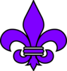 Purple Fleur De Lis Clip Art