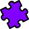 Purple Puzzle Piece Clip Art