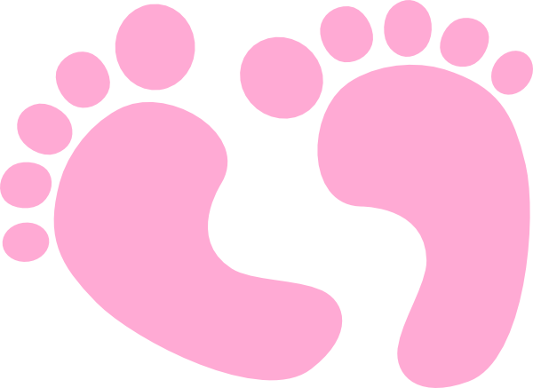 clip art pink baby feet - photo #4