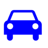 Blue Car Silouette Clip Art