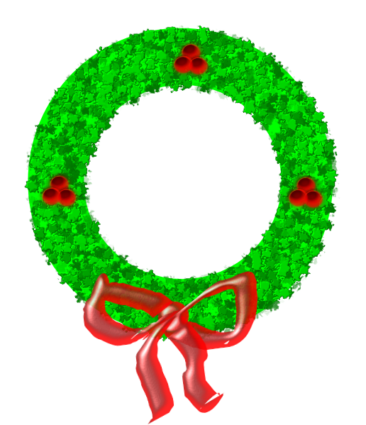 clipart of christmas wreath - photo #29