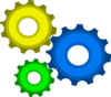 Three Gear Combo By Mark W-p Clip Art