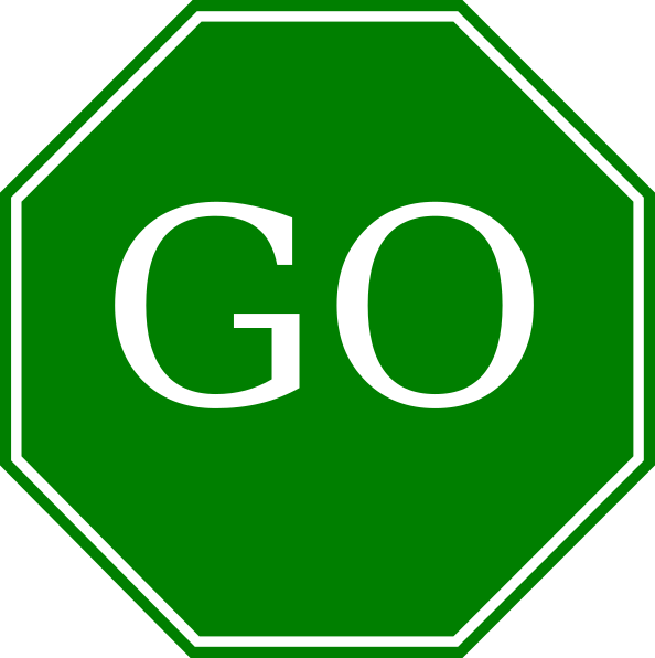 Stop And Go Sign In Illustration Royalty Free SVG, Cliparts