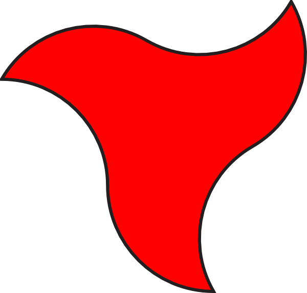 Red Ninja Star Clip Art at Clker.com - vector clip art ...