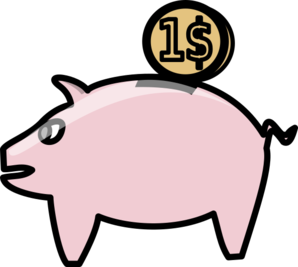 Piggy Bank Derivative 1   Clip Art