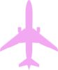 Pink Airplane Clip Art