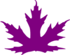 Dark Purple Leaf Clip Art