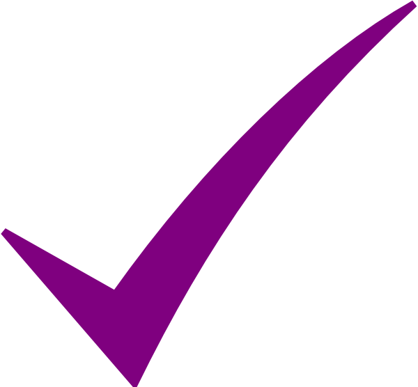 Check Mark-purple Clip Art at Clker.com - vector clip art online