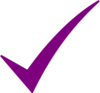 Check Mark-purple Clip Art