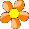 Orange Flower Clip Art