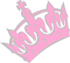 Pink Tiara Left Clip Art