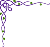 Purple/green Corner Art Clip Art