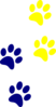 Blue Paws Clip Art