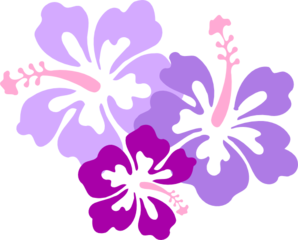 Hibiscus Trifecta Clip Art