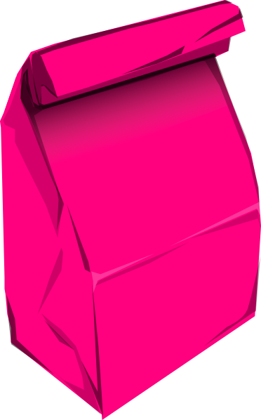 Pink Paper Bag Clip Art at Clker.com - vector clip art online, royalty