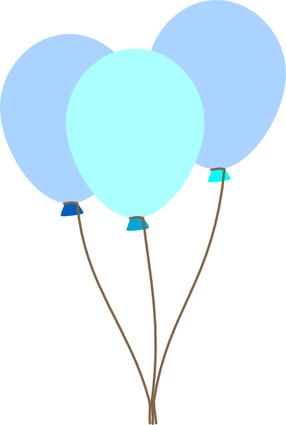 clip art blue balloons - photo #3