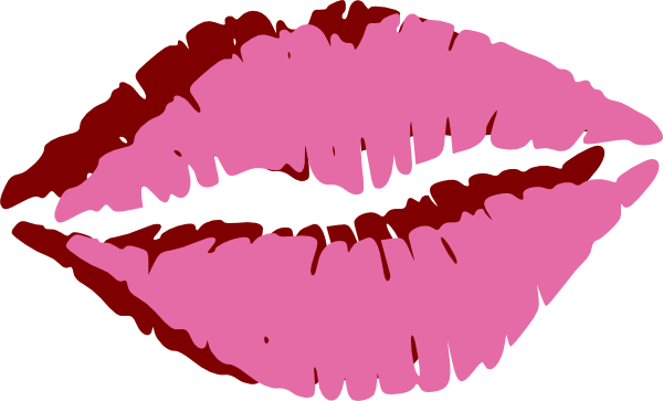 free clipart pink lips - photo #29