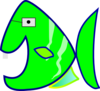 Green Fish Clip Art