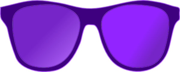 Purple Sunglasses Front Clip Art at Clker.com - vector clip art online