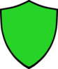 Shield-green Clip Art