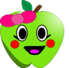 Happy Apple Clip Art