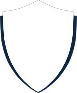 Navy Gray Shield Clip Art
