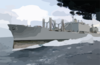 Usns Concord (t-afs 5) Pulls Alongside Kitty Hawk In Preparation For An Underway Replenishment (unrep) Evolution Clip Art