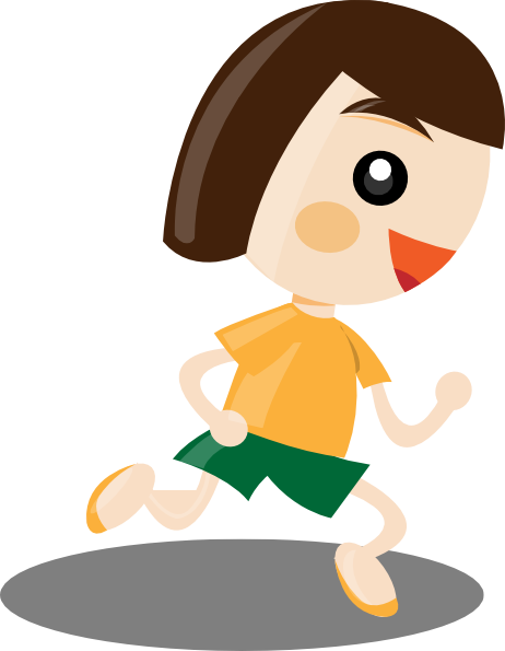 clipart girl jogging - photo #8