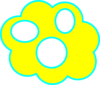 Yellow Cloud Clip Art