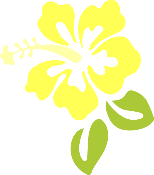 yellow hibiscus clipart - photo #5