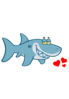 Valentine Shark Clip Art
