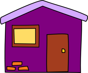Purple House Clip Art