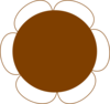 Brown Flower 2 Clip Art