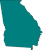 Georgia Teal Black Border Clip Art