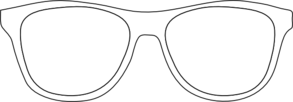 Whitesunglasses Clip Art