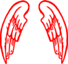 Red Warrior Wing Clip Art
