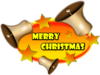Merry Christmas With Bells Clip Art